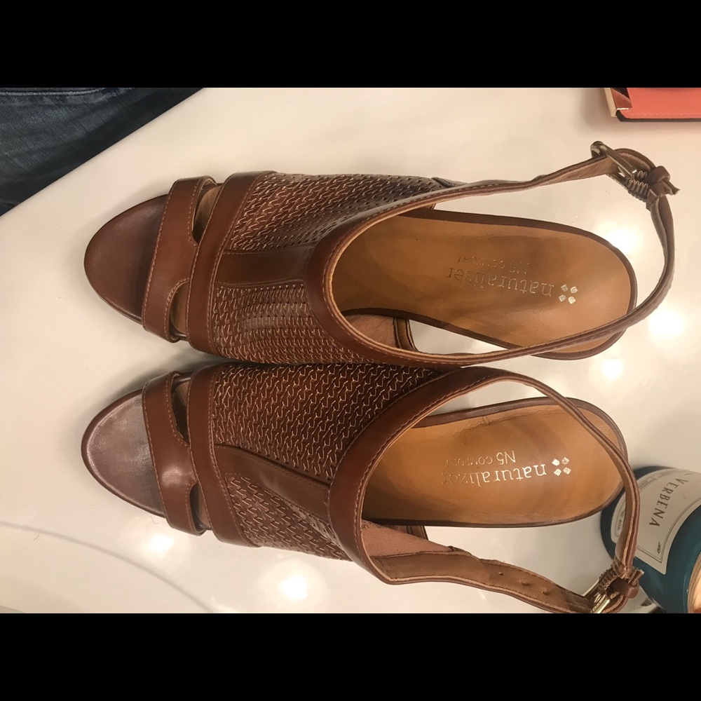 Brown dress sandals